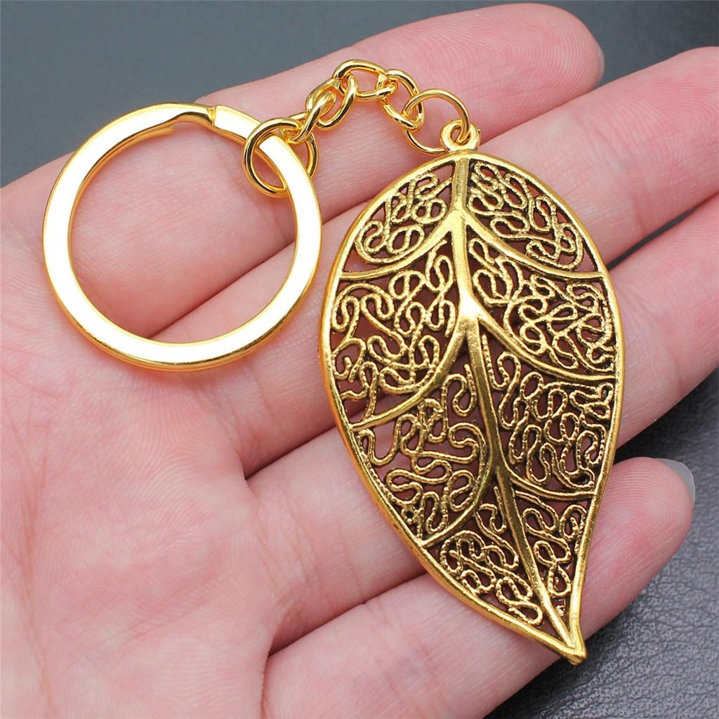 Mushroom Branch Leaf Key Ring Men's Jewellery Wedding Anniversary Original Materials