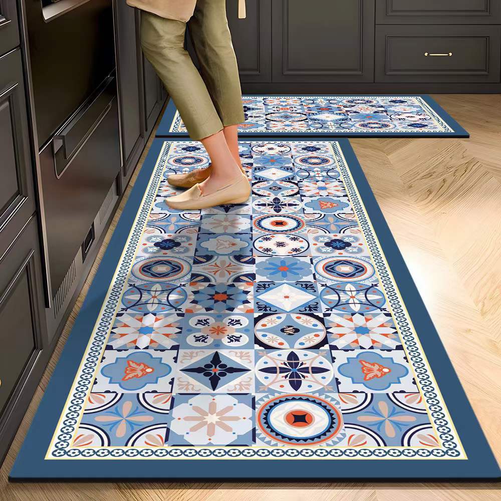 

Многоцелевой коврик из силикагеля, водопоглощающий и противоскользящий, идеально подходит для кухни, ванной комнаты и прихожей. 60*90+60*180cm