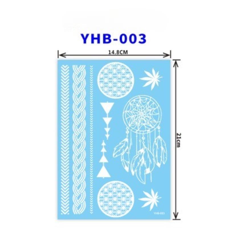 1pcs Red Lace Henna Tattoo Body Sticker Henna Art Temporary Tattoo Hand and Foot for Wedding Eid Al Fitr Coming-of-age Ceremony