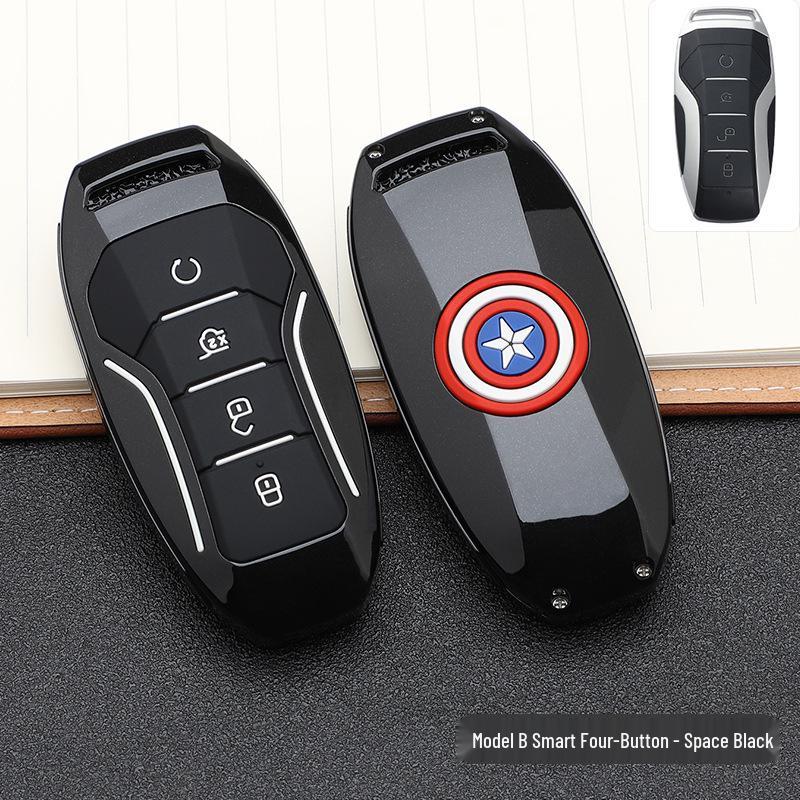 BYD Marvel Car Key Pouch - Fashionable Buckle Remote Shell & Personalized Decor