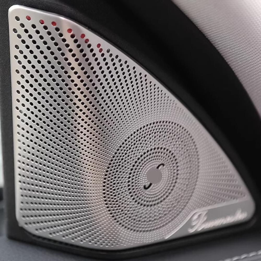 Matt For Burmester Speaker Cover Audio Case 2pcs Car Door Loudspeaker Cover For AMG Mercedes Brabus W212 W213 E Class 2016-2025