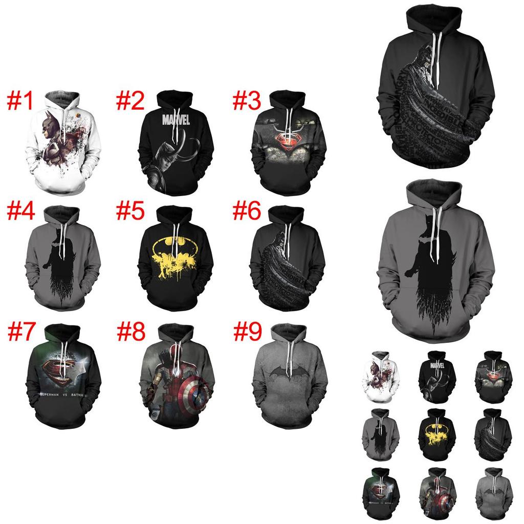 Premium Quality Superhero Batman 3d Print Hoodie Sweatshirt For Women And Men M-4xl