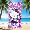 1Pc Hello Kitty Adventure Beach Towel, Quick Dry, Multi-Use for Beach Pool Gym Yoga Home Travel, Christmas, Halloween, Xmas Gift M929473