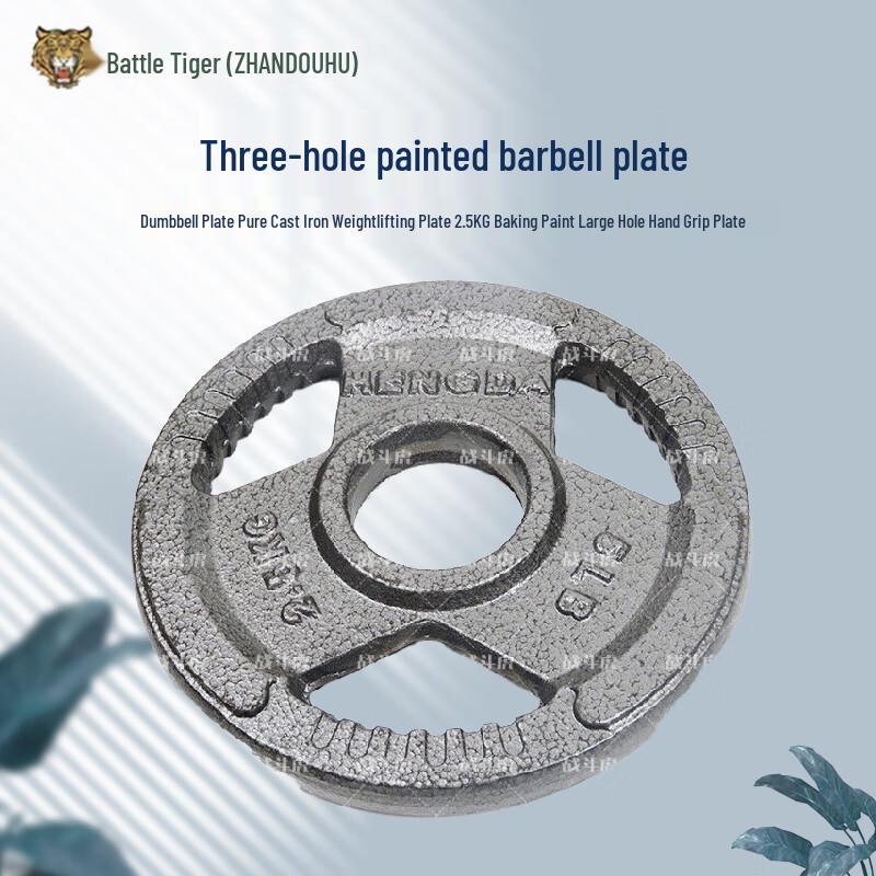 ZHANDOUHU Three-Hole Cast Iron Weight Plate