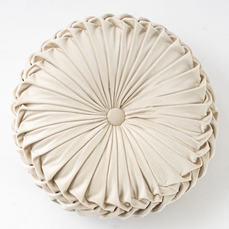 

Круглая плюшевая подушка в виде тыквы/колеса, декоративная напольная подушка для гостиной, дивана, автокресла, татами, поясничной поддержки Diameter 40*13cm белый