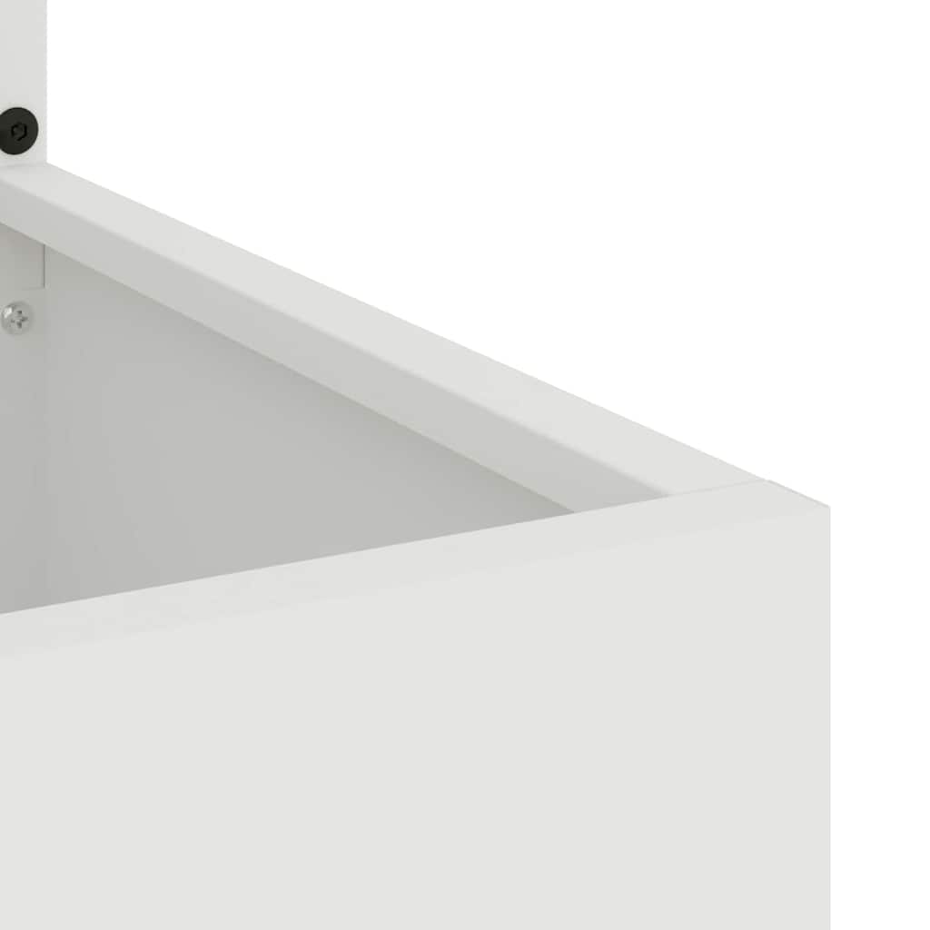 Garden Privacy Screen Canvas White 50 X 32 X 150 Cm
