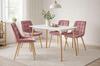 BERA Chair - Dark Pink Velvet / Oak Legs X 3