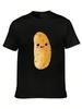 Cute Cartoon Potato Pattern TShirt for Women Soft Casual Crew Neck Short Sleeve Featuring A Cheerful Smiley Face Design