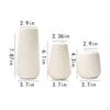 3Pcs Flower Vase Decorative Modern Container Holder Porcelain Statue Figurine for Table