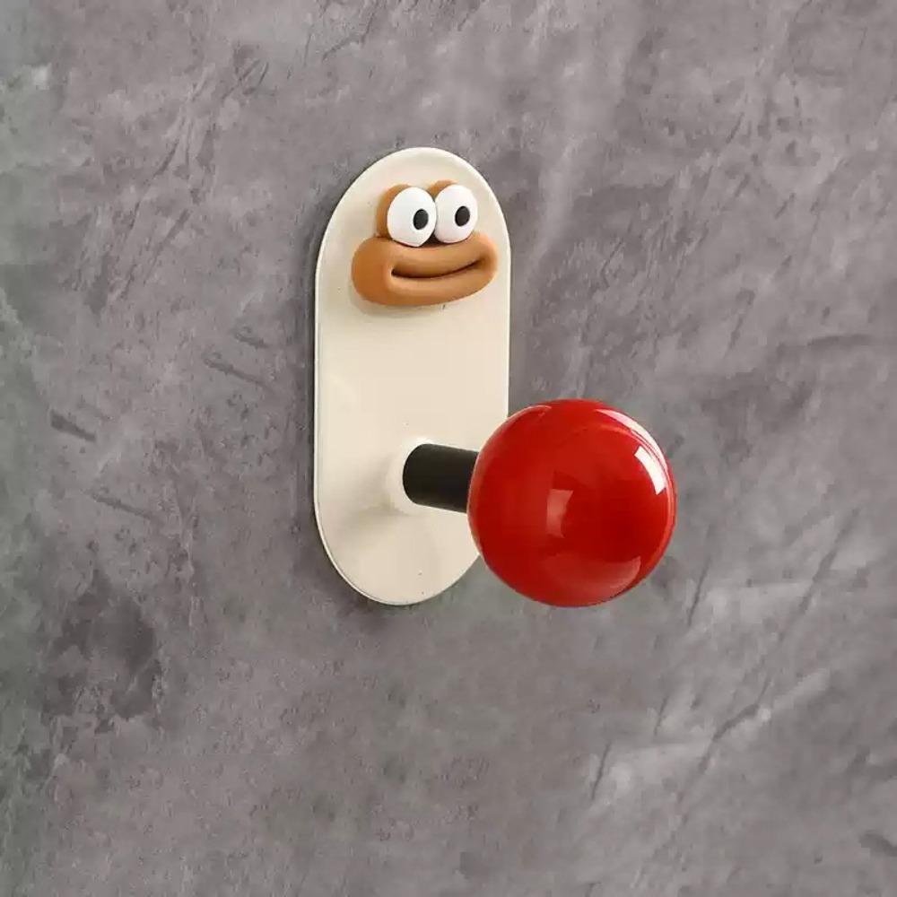 Durable Punch-Free Dopamine Adhesive Hooks Wall Mount Heavy Duty Hanger Hooks Home Storage Accessories Room Door Coat Hooks