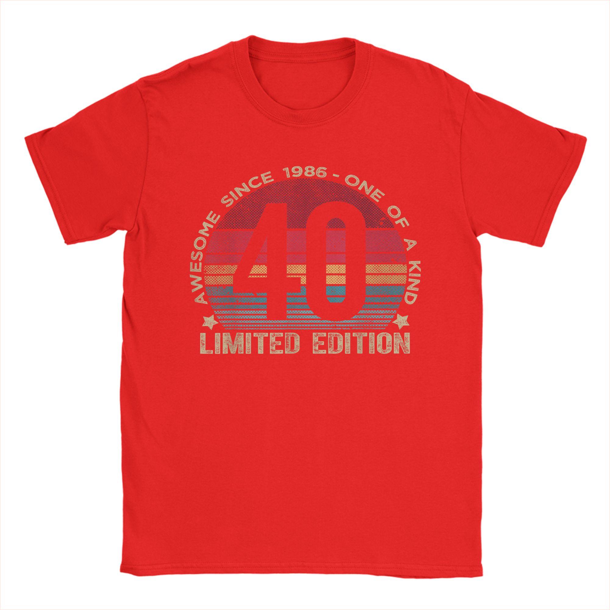 

Chapter 40 Est 1986 Leopard Print 40th Birthday 40 Years Old T Shirts for Unisex Cotton Fashion for Unisex TShirt Short Sleeve Tops S