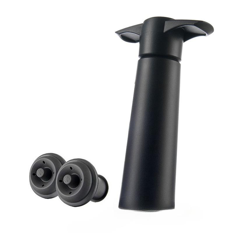 1 Stück Rotwein-Vakuumstopfen Saugpumpe Eine Pumpe Zwei Stopfen Vakuum-Weinstopfen Rotwein-Stopper Set Weinflaschenverschluss