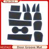 Silicon Car Door Groove Mat Anti-Slip Water Cup Pad Gate Slot Mats for Mazda CX-3 CX3 CX 3 2015 2016 2017 2018 