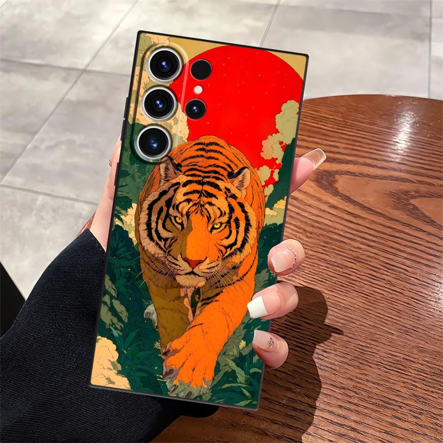 Cool Tiger Leopard Funda Phone Cover Case for Samsung Galaxy S26 S10 S9 Note 20 Ultra 8 9 10 S23 S20 S24 Plus S21 FE S25 Ultra