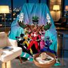 Mighty Morphin Power Rangers Druckdecke - Weich & Bequem, für Schlafzimmer, Reise, Sofa, Heimdekoration - Geburtstags-Weihnachtsgeschenk für Freund