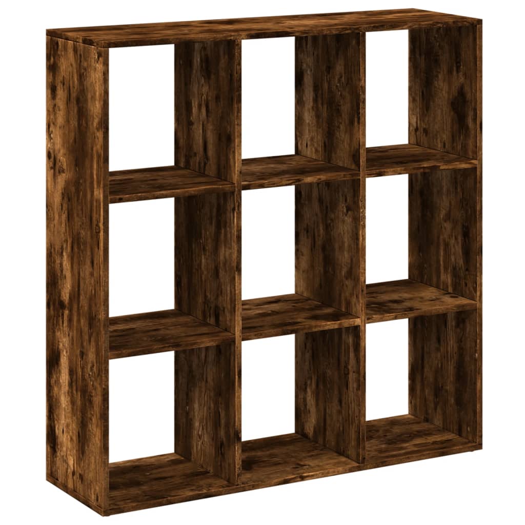 Room Divider Bookshelf Smoked Oak 102x29x103.5 cm