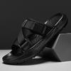 2025 summer open-toed sandals fashion trend casual men's shoes platform lightweight one-word drag foot quick-drying shoes