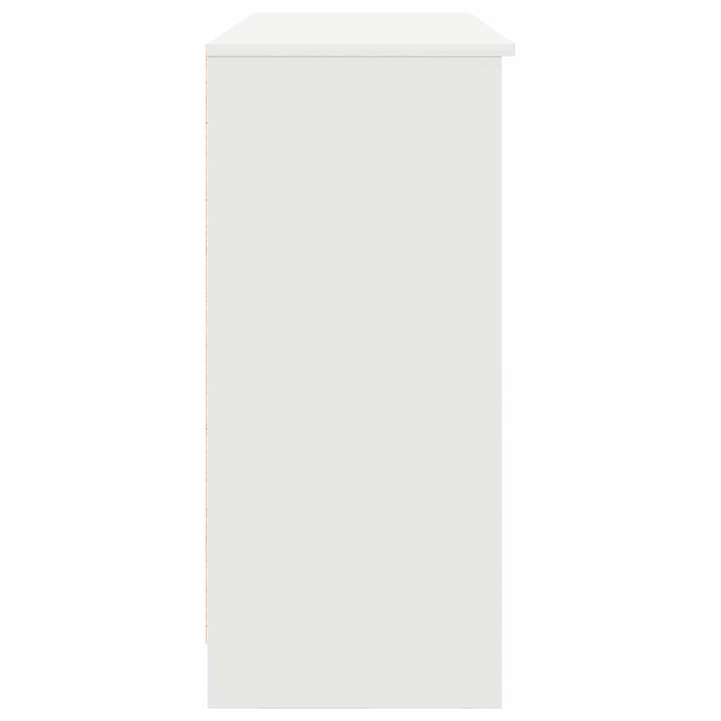 Sideboard with Drawer White 101 x 35 x 76 cm Engineered Wood