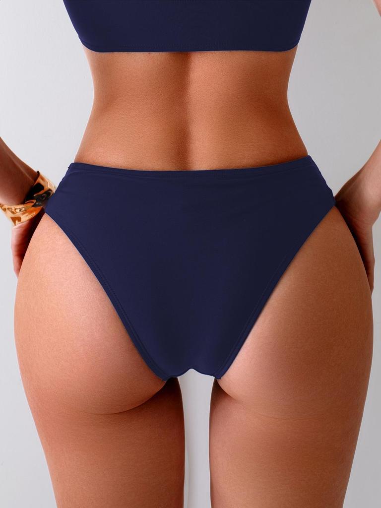 Women’s Mid-Waist Bikini Briefs - European & American Style