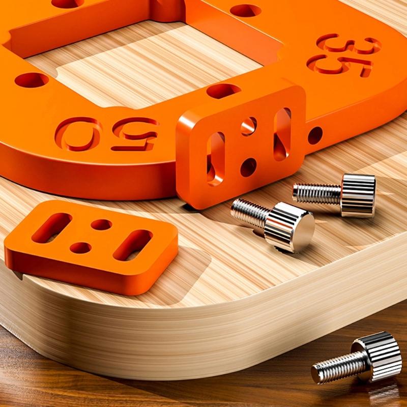 2Pcs Portable Round Corner Radius Jigs Router Templates Positioning Tool for Woodworking Auxiliary with 4 in 1 Design