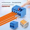 Hui Jun 5.0mm High Power Solderless Spring Press PCB Terminal Block