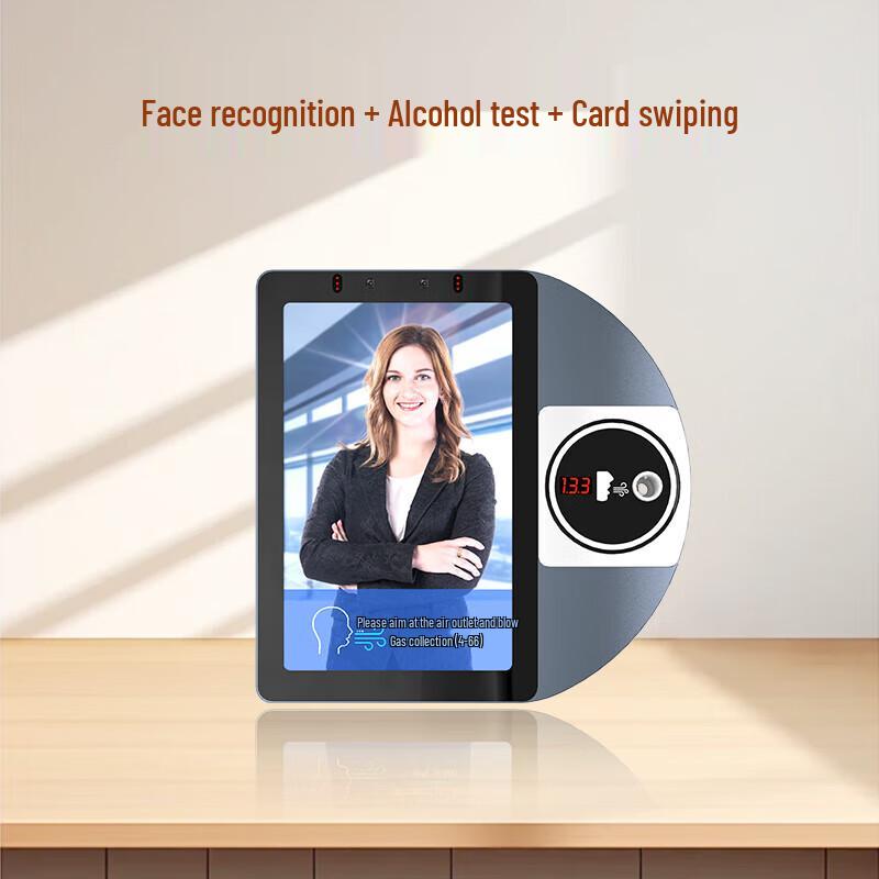 Maotong 8-inch Facial Recognition Alcohol Tester & Attendance System
