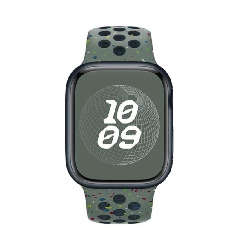 Silicone band For Apple Watch 11 strap 44mm 40mm 45mm 41mm 42mm 46mm correa bracelet iWatch Series 10 8 SE 3 6 7 9 Ultra 2 49mm
