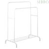 Metal clothes hanger standing hall wardrobe solid shelf large