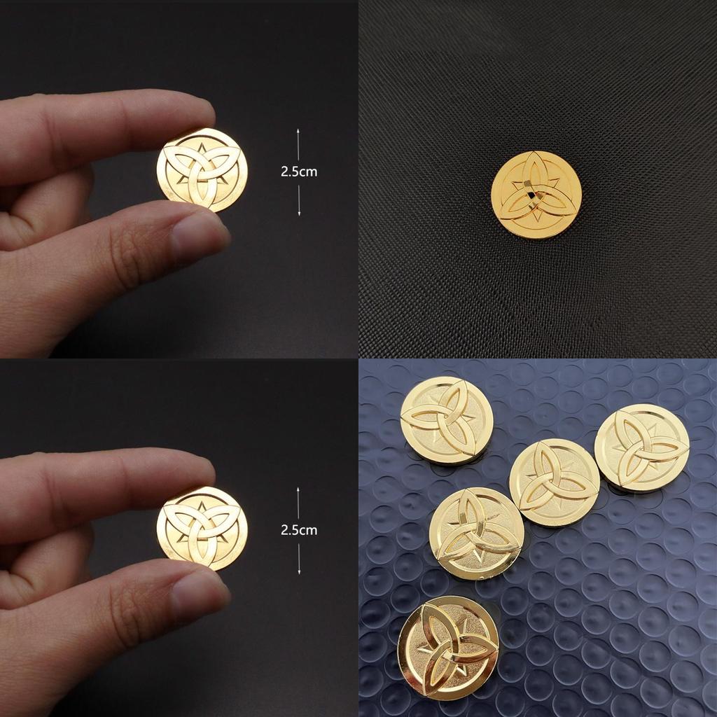 Zinc Alloy Genshin Impact Mora Coins Fine Workmanship And Clear Lines