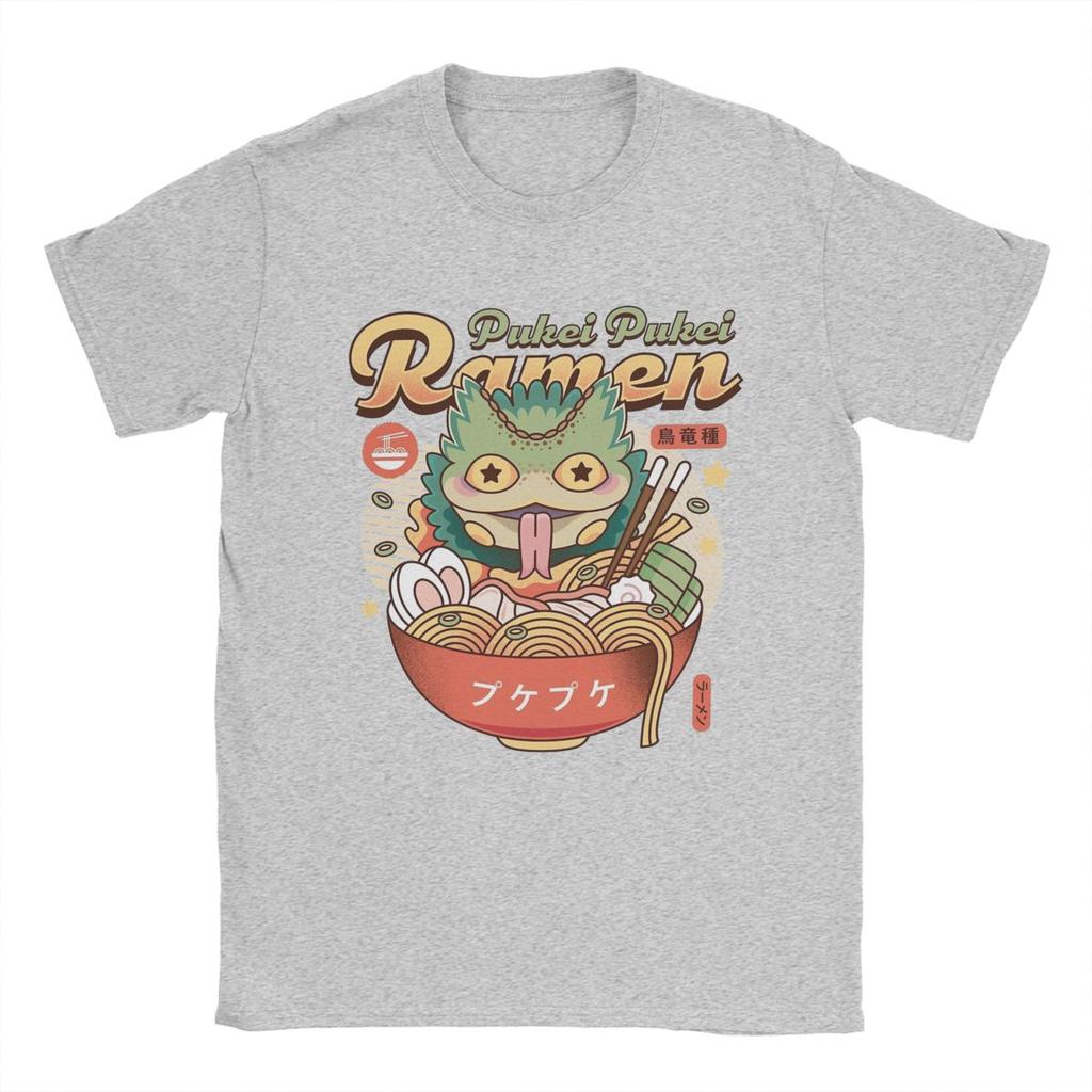 Pukei Pukei Ramen Monster Hunters T Shirt Men Cotton Funny T-Shirts Round Neck Game Anime Tees Short Sleeve Tops Summer
