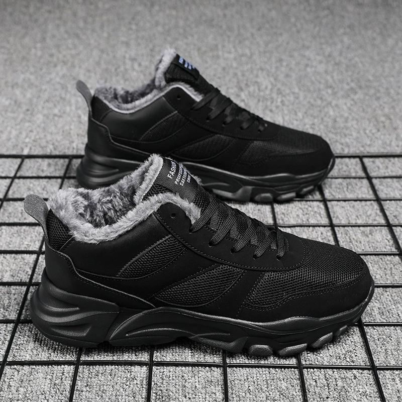 Autumn Winter Warm Cotton Shoes Outdoor Thick Sole Sports Shoes Fashion Shoes