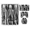Skull Shower Curtain Floor Mat Combination Four-Piece Set Bathroom Toilet Carpet Shower Room Mat Foot Mat