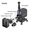 15/35/40/45W Submersible Fish Water Pump Ultra Quiet Pond Aquarium Tank Pool Waterfall Fountain Water Pump AC220V-240V