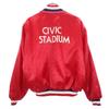 Swingster 90s Old CIVIC STADIUM Stajan L Red Series Quilted Nylon Jacket Men's Used