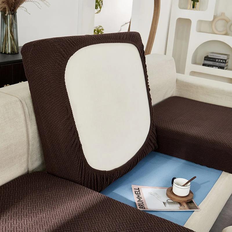 Jacquard Sofa Seat Cushion Cover Furniture Protector Covers For Living Room Washable Stretch Sofas Cover sofa slipcovers