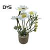 Artificial Flower Cork Pot Refrigerator Magnet DIY Home Office Kitchen Locker Fridge 3D Miniature Potted Plants Magnetic Decoration Ornament