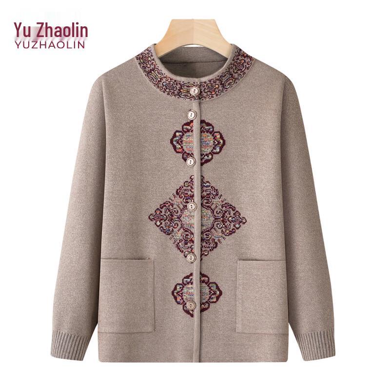 YUZHAOLIN Women s Fleece Lined Winter Cardigan Sweater 4XL