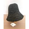 Used Le Voyage en Panier Raffia Straw Hat Hat Black