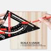 7 Inch Aluminum Alloy Triangle Ruler Adjustable Angle Adjustable Rafter Framing Square  Woodworking
