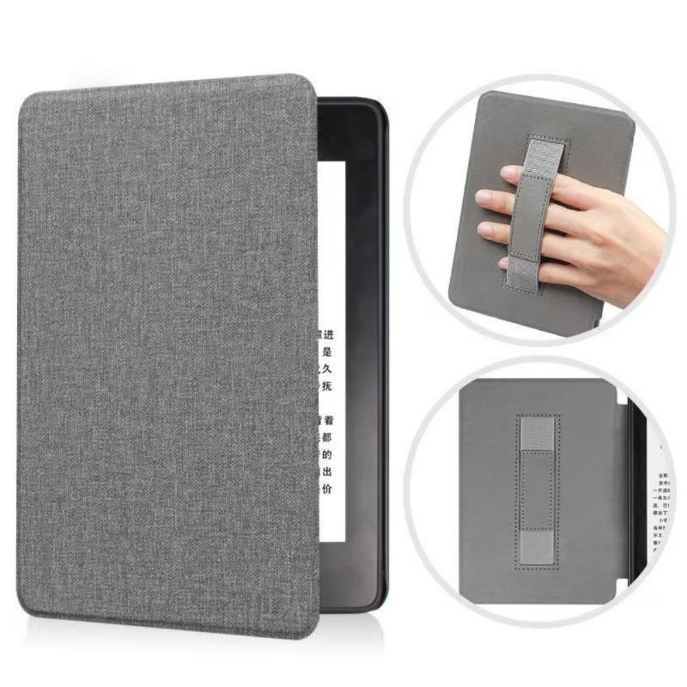 Kindle Case 2024 for Amazon Kindle 658 Youth Edition KPW6 Fabric Cover with Hand Strap Protective Shell