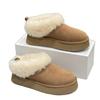 Sheepskin Version! Small Thick-soled Heightening Snow Boots Women's Retro Comfortable Soft-soled Plush Thickened Fluffy Shoes Short Boots