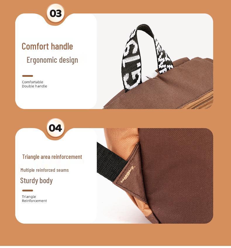 Ryggsäck med stor kapacitet och vattentät kapybara för barn - Lättviktig, ryggskyddande skolväska