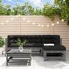 VidaXL Garden Lounge Set with Cushions 5 Pcs, Sofa with Backrest and Armrest, Furniture Set with Coffee Table Patio 3185803