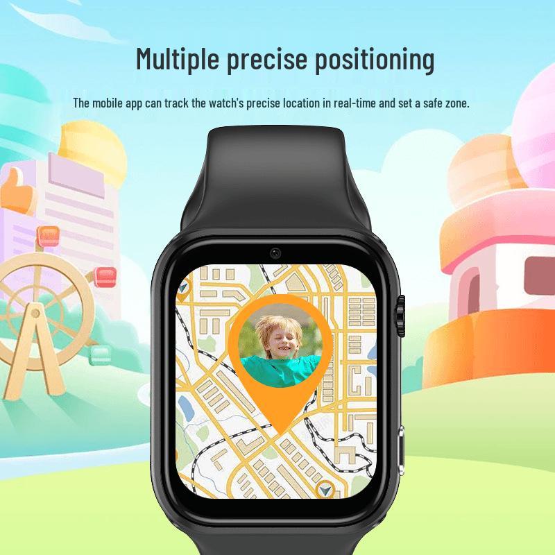 4G Kids' Smartwatch with Video Call, GPS, Alipay, and Card Slot.