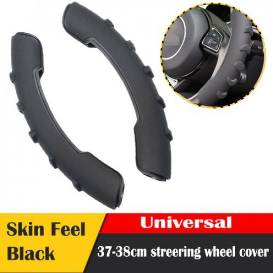 2X Car Steering Wheel Booster Non-Slip Cover Skin Black Universal Accessories
