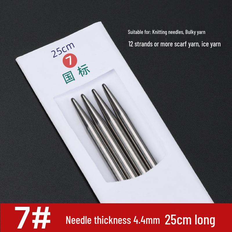 Three Swallow Stainless Steel Knitting Needles Set for Handmade Scarves and Sweaters