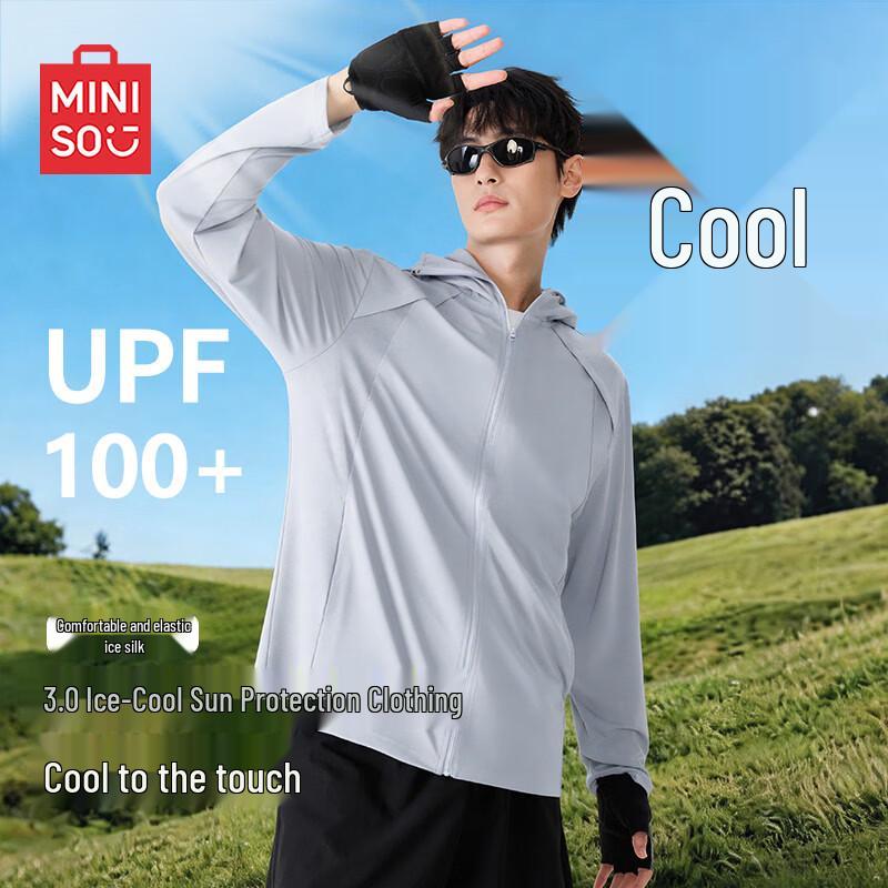 MINISO Men s UPF100 Sun Protection Hooded Jacket 3XL