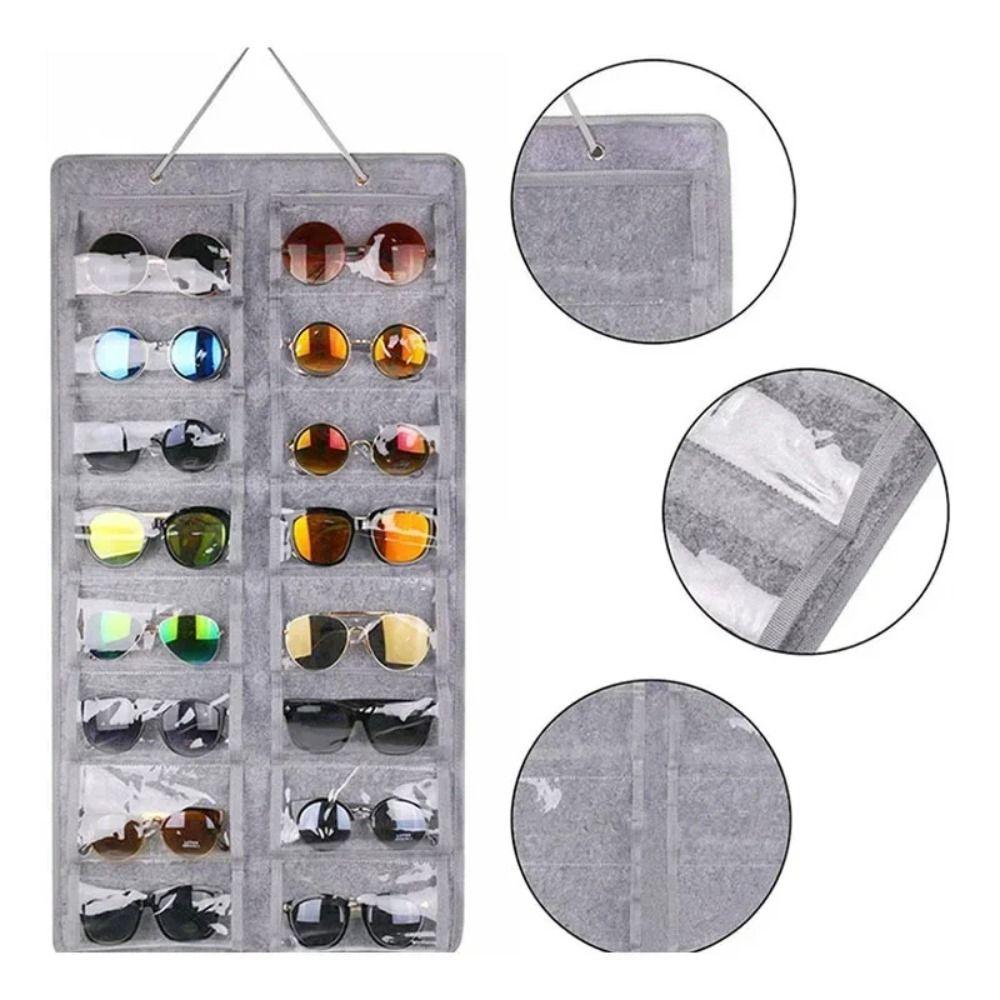 Dust Proof Sunglasses Storage Hanging Bag Visible Sunglasses Storage Holder  Household