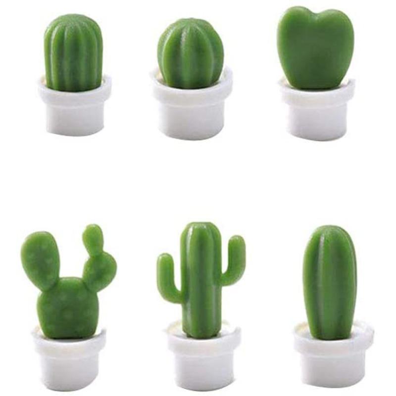 Cactus Refrigerator Compact Cactus Potted Cactus Magnet Refrigerator Magnet Magnetic Patch