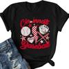 ALLTB Baseball Shirt Women Game Day T-Shirt Baseball Mom Shirts Sport Season Shirt Baseball Graphic Tee Tops